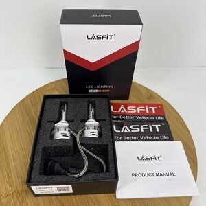 Lasfit 9145 9140 H10 LED Fog Light Bulbs 60W 6000LM 6000K White Conversion Kit
